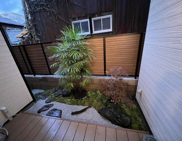 京都市中京区でお庭造りをさせていただきました。サムネイル