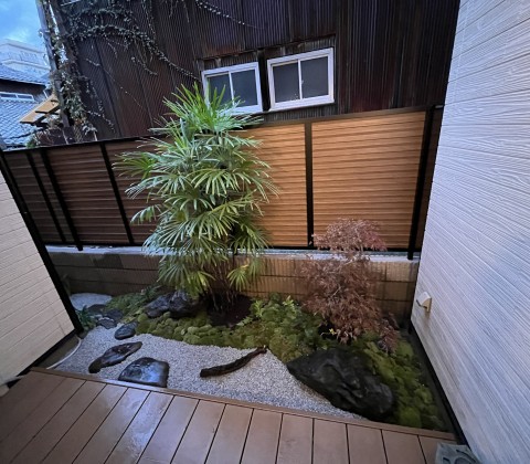 京都市中京区でお庭造りをさせていただきました。サムネイル
